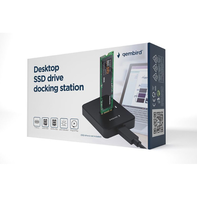 Док-станція для жорстких дисків USB Type-C M.2 SATA & NVME SSD