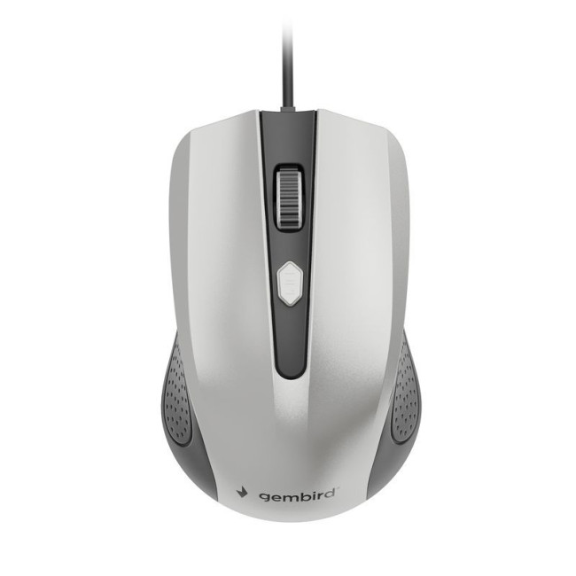 Оптична миша, USB інтерфейс, 1200 dpi, чорно-сірий