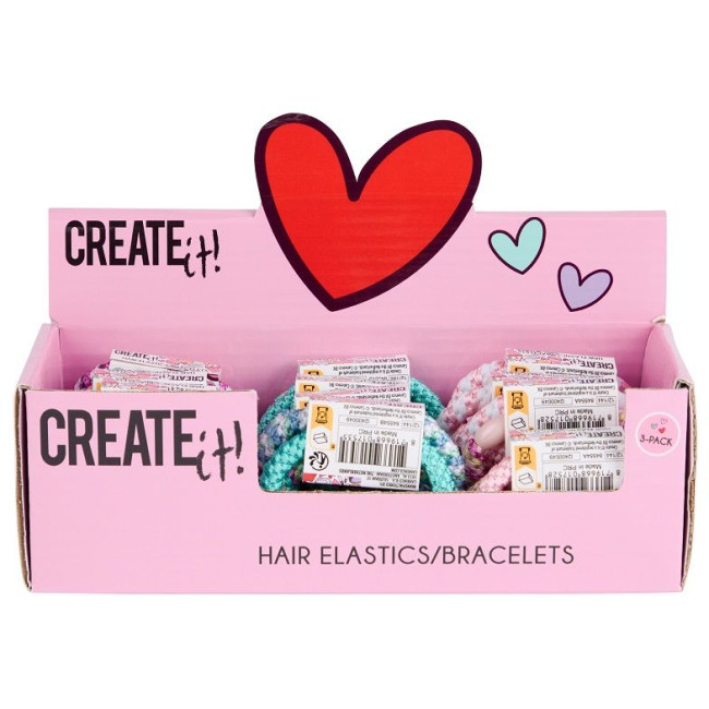 Набір гумок для волосся 3шт Create IT! в асортименті