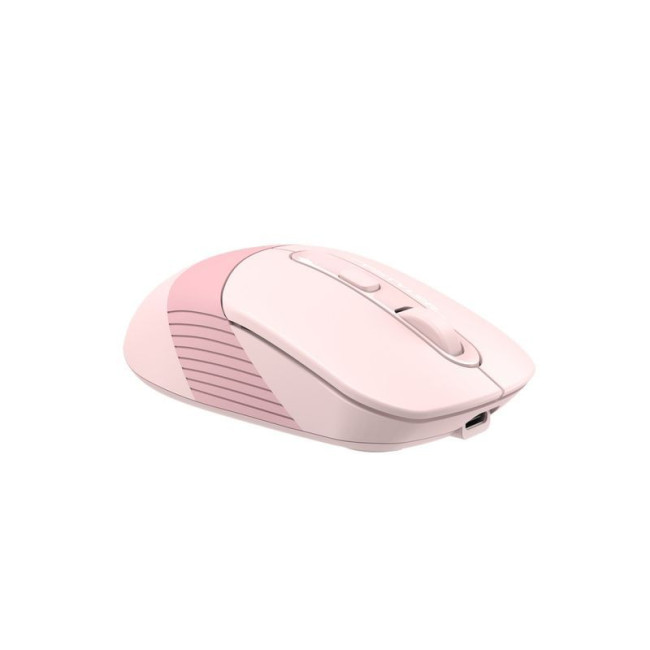 Миша бездротова Fstyler, Bluetooth / 2.4 ГГц, вбудований акумулятор, 2000 DPI, USB, рожевий