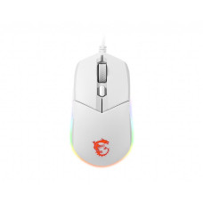 Mиша USB OPTICAL GAMING CLUTCH GM11 WHITE MSI