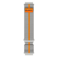 Змінний ремінець KOSPET WOVEN NULON SILVER GREY 22MM