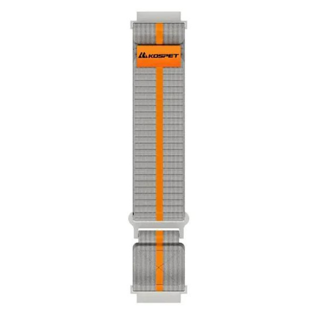 Змінний ремінець KOSPET WOVEN NULON SILVER GREY 22MM