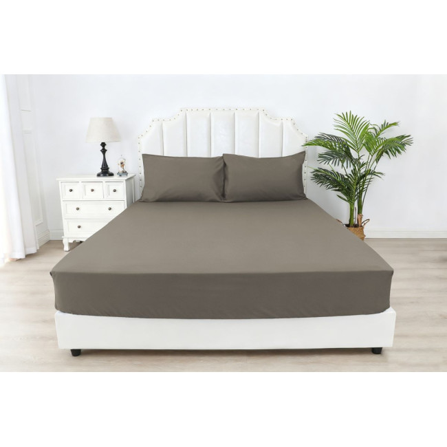 Простирадло на гумці Soho 90х200+25 см Coffee