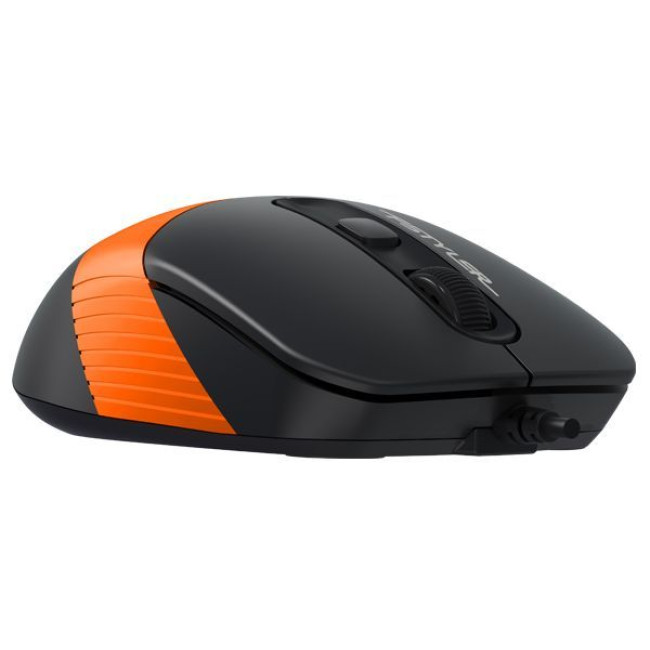 Миша дротова Fstyler, USB, 1600 dpi, чорний + помаранчевий