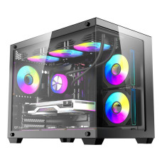 CASE MINITOWER MATX W/O PSU/B275 PRO BLACK DARK FLASH