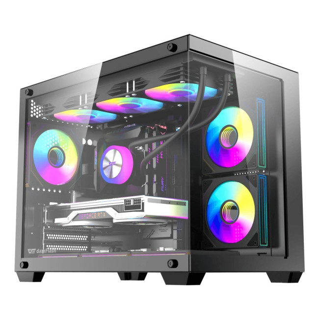 CASE MINITOWER MATX W/O PSU/B275 PRO BLACK DARK FLASH