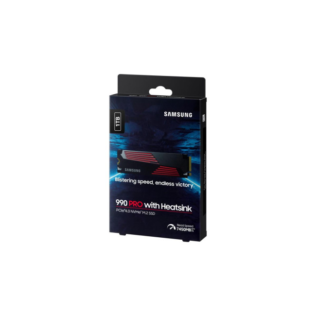 Твердотільний запам’ятовувальний пристрій накопичувач (SSD) G4 M.2 NVME 1TB W/HS 990 PRO MZ-V9P1T0CW SAMSUNG