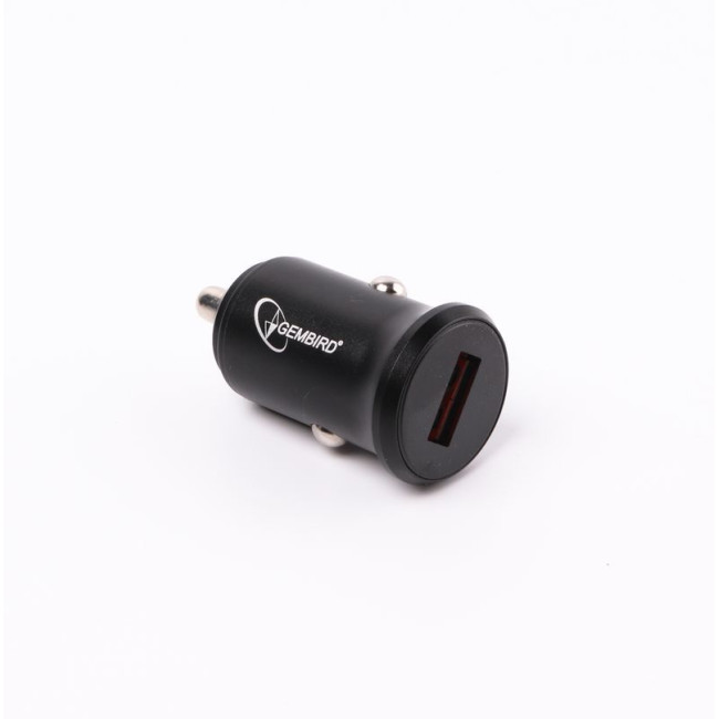Зарядний пристрій від автомобільного прикурювача (швидка зарядка Qualcomm) 5V/3A-9V/2A-12V/1.5A, чорний
