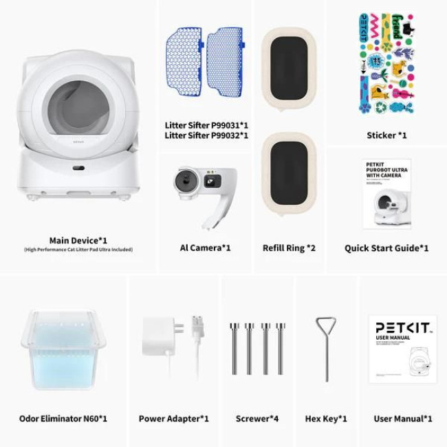 Смарт лоток PETKIT PUROBOT ULTRA with cam self-clean P9903