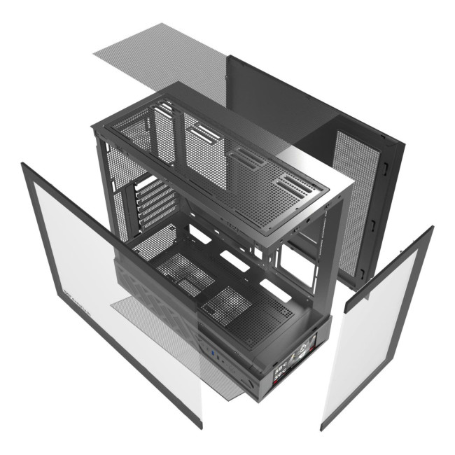 CASE MIDITOWER ATX W/O PSU/DS950V BLACK DARK FLASH