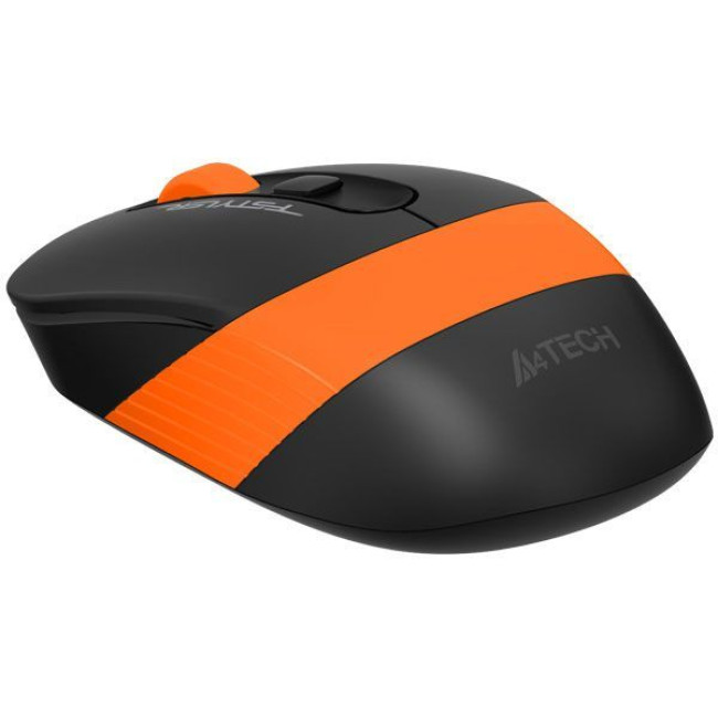 Миша бездротова Fstyler, USB, 2000 dpi, чорний + помаранчевий