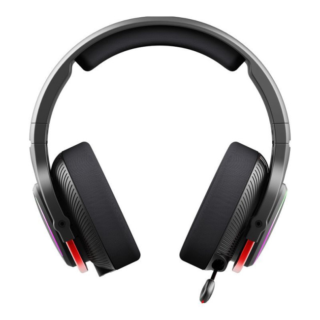Ігрові бездротові навушники з мікрофоном, RGB, Bluetooth + 2.4GHz + 3.5 jack