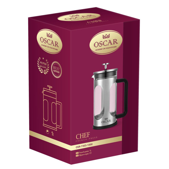 Френч-прес Oscar Chef, 1л
