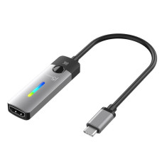 Адаптер-перехідник USB-C на HDMI, 8К 60 Гц LED RGB