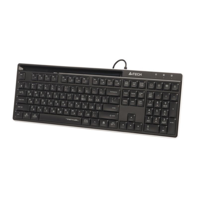Клавіатура з ножичним перемикачем Fstyler, USB, Quiet typing, чорна