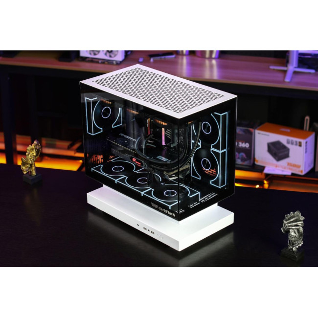 CASE MINITOWER MATX W/O PSU/F1 WHITE DARK FLASH