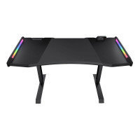 Стіл для геймера, ергономічний дизайн, USB 3.0/Audio хаб, RGB підсвічування, Type-C, регулювання висоти