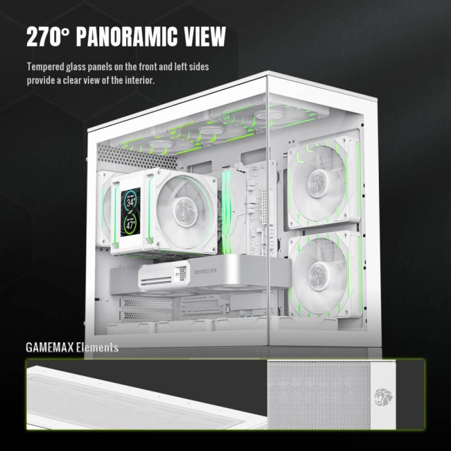 Корпус для комп'ютера MATX W/O PSU VISTA 2 MW GAMEMAX