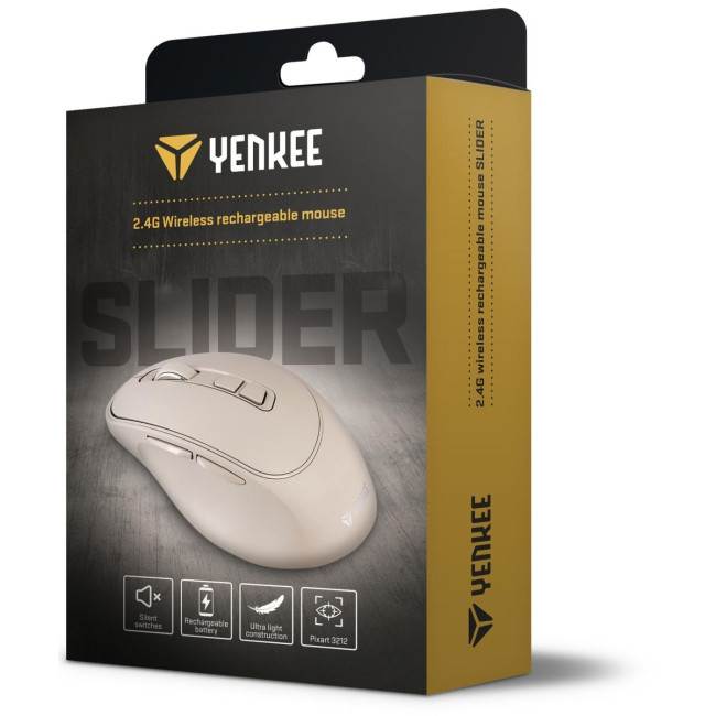 Миша комп'ютерна Yenkee YMS 2080BG WL rechargable mouse SLIDER