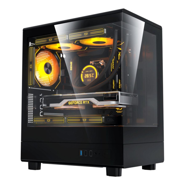CASE MINITOWER MATX W/O PSU/DB330M BLACK DARK FLASH