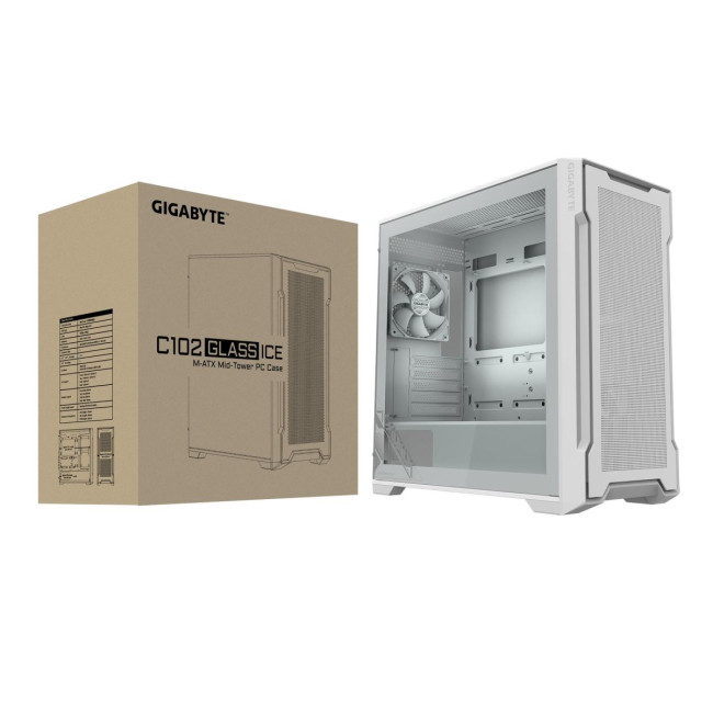 Корпус ATX W/O PSU GB-C102GI WHITE GIGABYTE