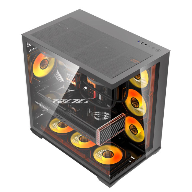 CASE FULL TOWER EATX W/O PSU/C280 BLACK DARK FLASH