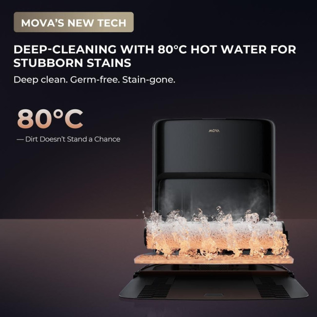 Робот пилосос Dreame Mova Z60 Ultra Roller Complete Black-EUA