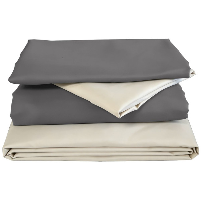 Комплект постільної білизни Soho Євро 200х220 см Beige/Dark gray