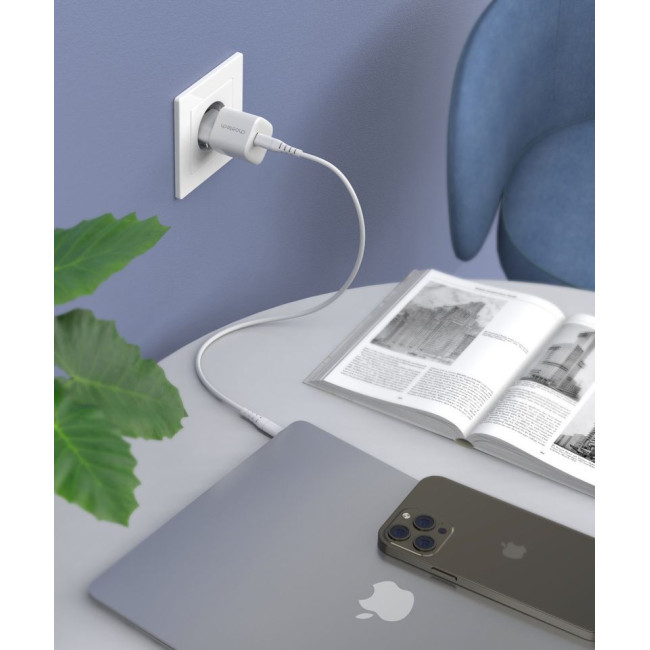 Мережевий зарядний пристрій, GaN, USB-C, 30Вт, QC3.0/PD/PPS