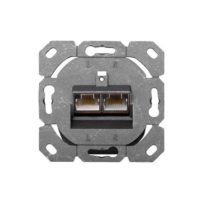 Розетка на два порта RJ45 CAT5E DN-9001-N DIGITUS by ASSMANN