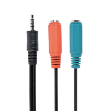 Кабель стерео аудіо 3.5 мм 4-pin M/F 3.5 мм + мікрофон 