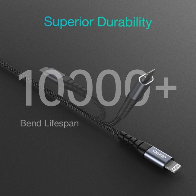 Кабель MFI, USB 2.0 Power Delivery (PD), C-тато/Lightning, 1,2 м