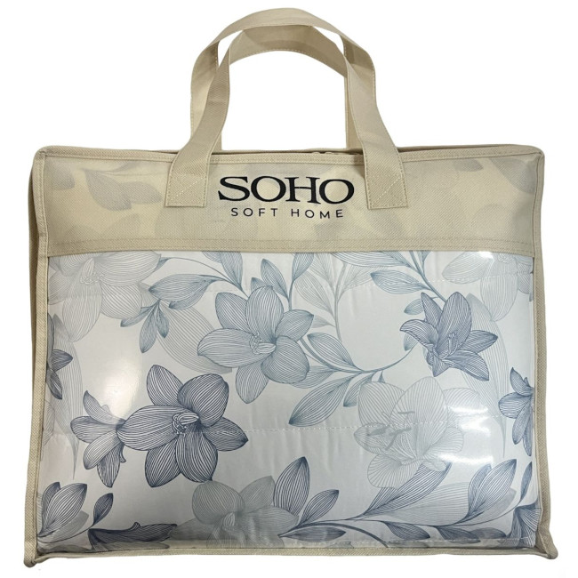 Комплект постільної білизни з легкою ковдрою Soho Євро 200х220 см Light flower