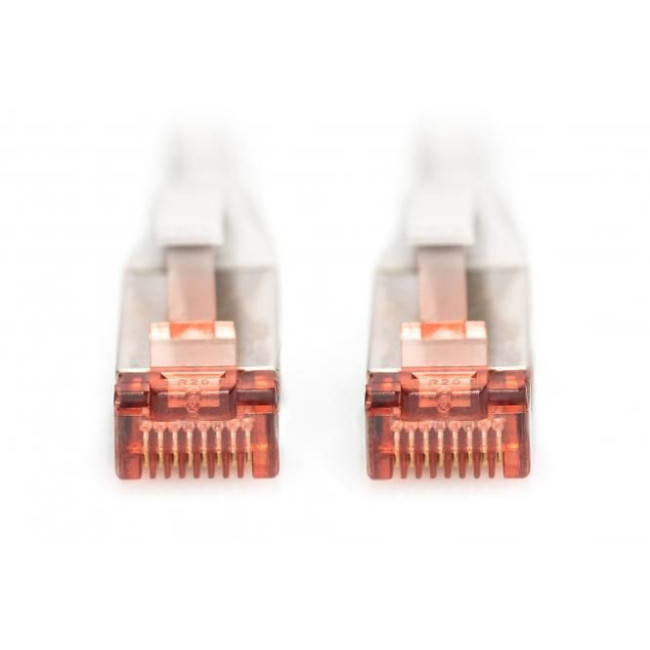 Патч-корд DIGITUS CAT 6 S-FTP, 5м, AWG 27/7, LSZH, сірий DK-1644-050