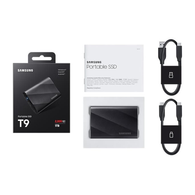 Твердотільний запам’ятовувальний пристрій накопичувач (SSD) USB3.2 1TB EXT. T9 MU-PG1T0B/EU SAMSUNG