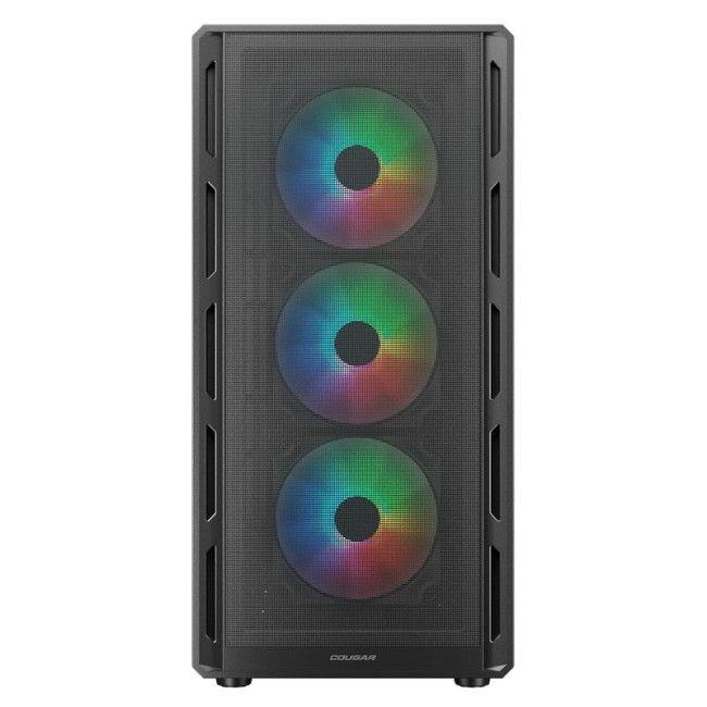 Ігровий корпус, 3*120mm RGB, 1*120mm ARGB вентилятори передвстановлені, ATX/mATX/mini-ITX, скляне вікно