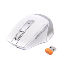 Миша бездротова Fstyler, Bluetooth / 2.4 ГГц, вбудований акумулятор, 2400 dpi, білий