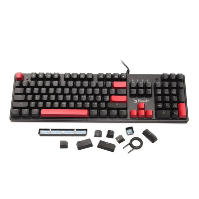 Клавіатура механічна ігрова, USB, RGB підсвічування, BLMS Switch Red Switch
