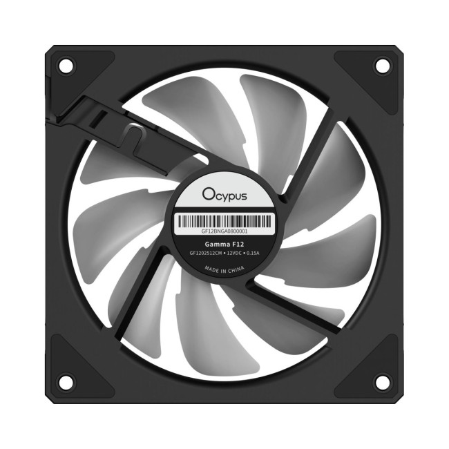 Корпусний вентилятор 120MM GAMMA F12 BK ARGB REVERSE BLADE (GAMMA-F12-BK1AM01X-GL) OCYPUS
