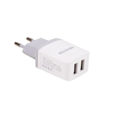 Мережевий зарядний пристрій, 2 USB, 5V/2.4A