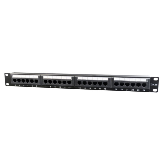 Патч панель, Cat 5e, 24 порти, UTP