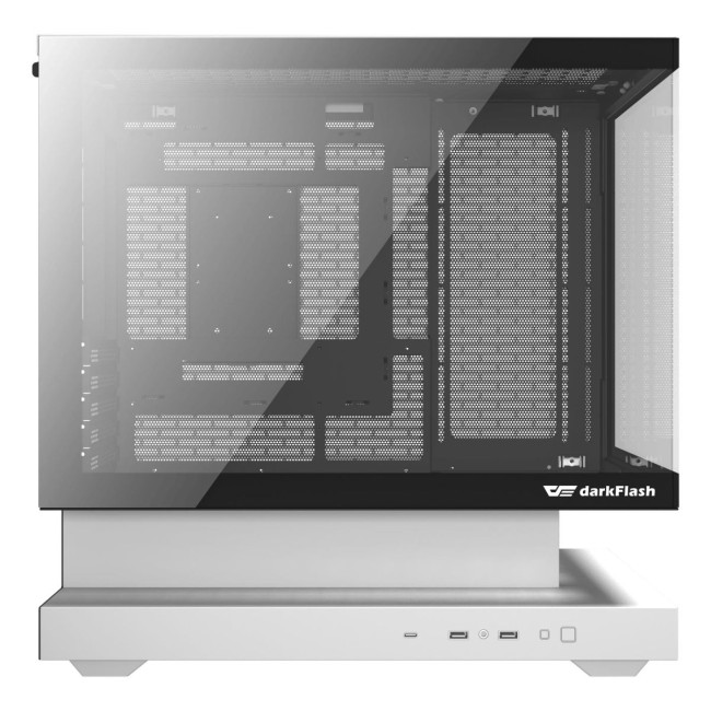 CASE MINITOWER MATX W/O PSU/F1 WHITE DARK FLASH