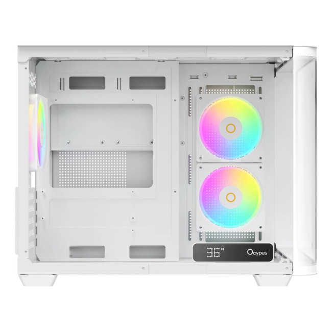 Корпус для комп'ютера IOTA C50 WH CURVE ARGB DIGITAL (IOTA-C50-WHD300CD-GL) OCYPUS