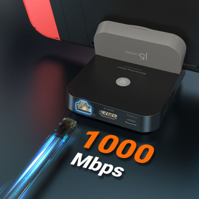 Док станція Nintendo Switch (HDMI/PD/USB-A/USB-C/LAN)