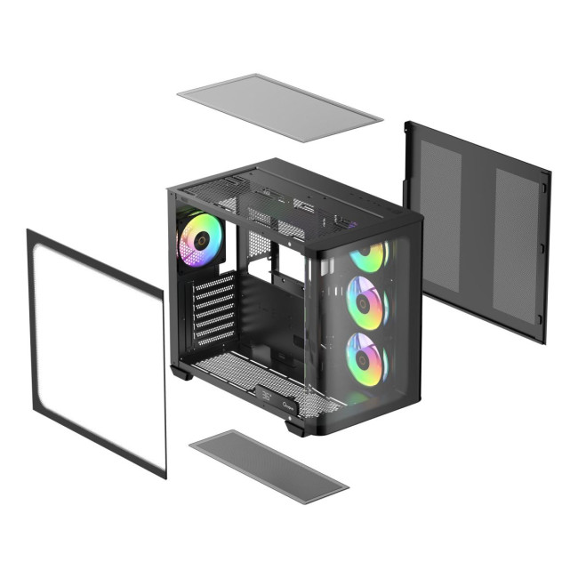 Корпус для комп'ютера IOTA C70 BK CURVE ARGB DIGITAL (IOTA-C70-BKD400CD-GL) OCYPUS