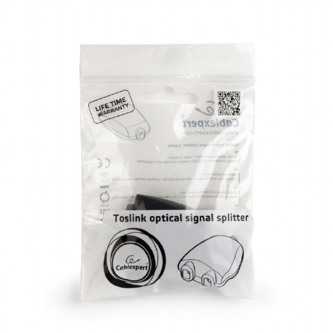 Оптичний розгалужувач на 2 виходи Toslink