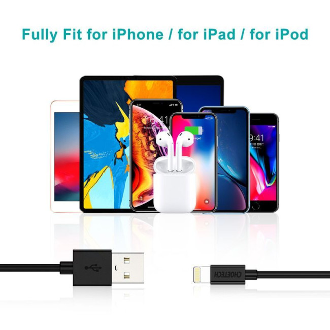 Кабель USB 2.0 А-тато/Lightning , MFI, 1.8 м, преміум, 2.1 А