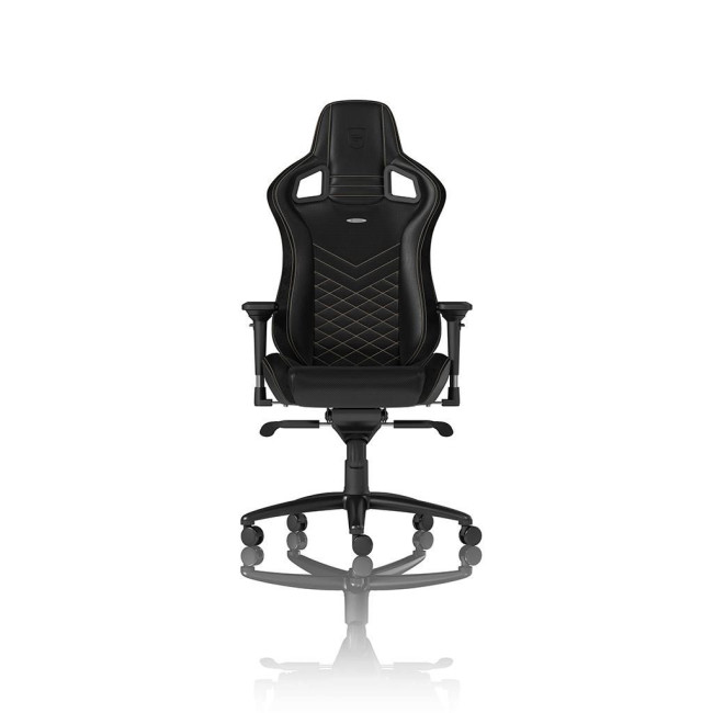 Ігрове крісло Noblechairs EPIC штучна шкіра, чорний/золотий