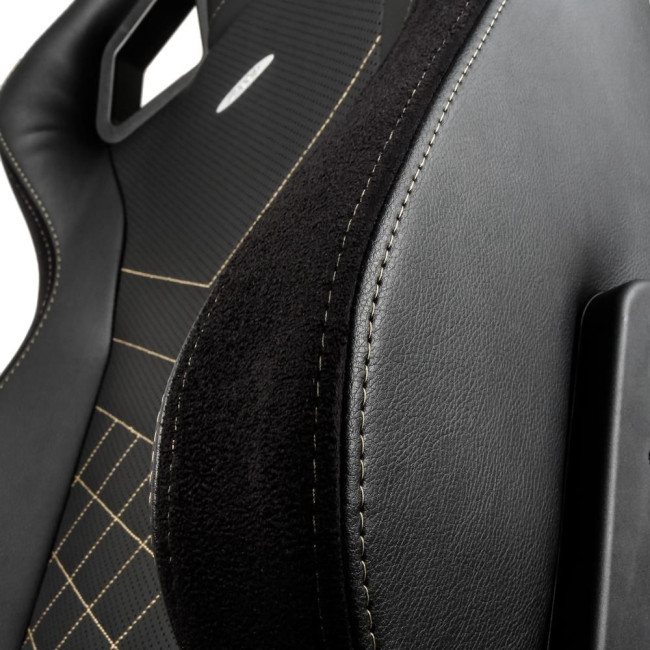 Ігрове крісло Noblechairs EPIC штучна шкіра, чорний/золотий